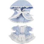 nu. одежда мягкая игрушка 20cm Лолита с капюшоном . накидка кукла MDM( бледно-голубой )