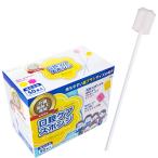 介護のプロ推奨 口腔ケアスポンジ 介護用品 スポンジブラシ 50本 プラスチック軸 個包装 ソフト(ホワイト50本入)