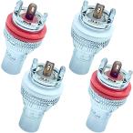 [ сменный товар ] RCA Jack терминал женский аудио динамик усилитель терминал коннектор шум предотвращение ( серебряный металлизированный, 4 шт. комплект )