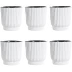  водоснабжение посадочная машина автоматика водоснабжение . вода трос имеется 2 -слойный структура цветочный горшок цветок горшок пластик 6 шт. комплект S( белый, Small)