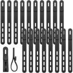  код суммировать . кабель зажим кабельная стяжка кабель частота силикон 20 шт. комплект ( черный, 20 шт. комплект )