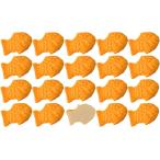  тайяки образец блюда Mini морской лещ жарение маленький модель симпатичный хочет .. настоящий еда модель дисплей экспонирование украшение (20 шт )