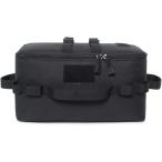 キャンプ ギア 10L 収納 ボックス 食器 ケース 小物入れ ガス缶 収納・アウトドア カメラ (ブラック)