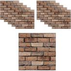 ショッピングレンガ レンガ 壁紙 DIY レンガ調 おしゃれ 洗面所 キッチン トイレ 防水 耐熱(タイプA,  幅30 cm x 長さ0.3 m)