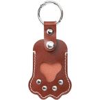  домашнее животное . шерсть inserting мысль .. полосный .. line ... кейс кольцо для ключей брелок для ключа ремешок memorial натуральная кожа амулет кейс кошка ( Brown )