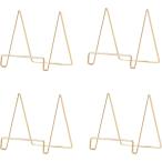  мольберт карта подставка фоторамка металлический дисплей подставка карточка для автографов, стихов, пожеланий ( Gold x L 4 шт, 13 x 15 x 14.2cm)