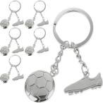 XPデザイン スポーツキーホルダー 6個セット 部活記念 部活動応援 チーム記念品 卒業記念品 (サッカー 6個セット)