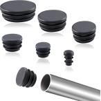 [ сменный товар ] труба наконечник 48 штук входит труба колпак круглый пластик штекер круг труба для штекер колпак протектор ( черный )