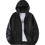 a spec rusio с капюшоном нейлон жакет супер-тонкий рука Street серия Zip выше модный Parker мужской длинный рукав ( Mist черный, L)
