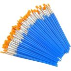  flat кисть кисть акварельная живопись живопись маслом акриловая краска одноразовый пластиковая модель материалы для рисования покраска большая вместимость 80шт.@( голубой, общая длина примерно 165mm)