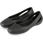 ラバーパンプス EVA オフィスサンダル レディース フラットシューズ フラットパンプス 室内履き 軽量(ブラック,  24.0 cm)