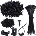 100 шт кабель Zip Thai крепление комплект седло модель 100 шт нейлоновый кабельная стяжка 150mmx4mm кабель Thai основа ( черный )
