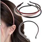 rodo Lee mishe лента-ободок маленький . лента для волос Kawai i искусственная кожа сверху товар простой боль . нет ( чёрный красный розовый, 3 шт. комплект )