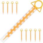  винт колок . собака paul (pole) собака Lead уличный кемпинг палатка песок . желтый цвет 10шт.@( желтый цвет )