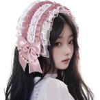  Лолита головной убор лента-ободок кружевная лента Gothic and Lolita украшение для волос ..meidorose pink(rose pink, стандартный )