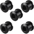 チェーンリングボルト 自転車 フロント ギア 固定ネジ 軽量 アルミ合金 5個入り(ブラック,  ダブル)