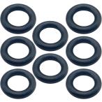 [ сменный товар ] muffler вешалка универсальный покрывало кольцо втулка подвешивание резина течение времени ( чёрный 8 шт. комплект, наружный диаметр 6cm внутренний диаметр 3.5cm)