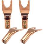 Y ковер терминал динамик терминал динамик штекер Y type штекер нет половина рисовое поле оригинальный медь медный . электро- .4 шт ( медь металлизированный )