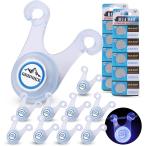  светящийся шнур 10 шт LED* предварительный батарейка * сумка * переворачивание предотвращение кемпинг ( голубой, маленький )