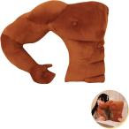 抱き枕 筋肉 人型抱き枕 クッション 腕枕 マッチョ 筋肉ぬいぐるみ 癒し 可愛い 柔らか 誕プレ (ブラウン,  45ｃｍ(右肩))