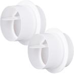  обратный защита от ветра останавливаться демпфер 2 шт. комплект обратный останавливаться . труба подключение для ...( белый )