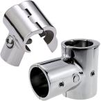  навес кемпинг яхта судно нержавеющая сталь joint труба вилка установка металлические принадлежности T знак 3 person направление DIY соединительная муфта ( серебряный )