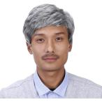 ショッピングフルウィッグ 男性 ウィッグ アジャスター付き フルウィッグ ダンディ メンズ 中高年 かつら 軽量白髪 銀髪 ウィッグネット付き( グレーブラック)