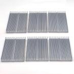  aluminium производства теплоотвод охлаждающий ласты .. пробег меры ..CPU набор микросхем GPU SSD PC ( серебряный, 6 шт. комплект )