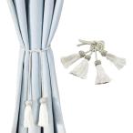  кисточка занавески занавески останавливать трос шнур 2 шт. комплект ( белый, 95cm)