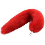  животное. нежный . хвост девушка ... брелок для ключа мех костюмированная игра . очарование лиса tail ( красный )