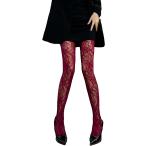  гонки трико рисунок трико рисунок чулки Halloween цветочный принт ( красный, Free Size)