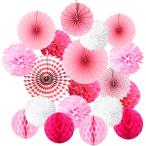 бумага вентилятор соты мяч цветок дизайн украшение установка комплект party день рождения свадьба церемония окончания входить . тип память день ( sakura pink )