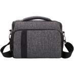 カメラバッグ カメラケース ポーチ ショルダー コンパクト 仕切り付き 防水(グレー,  27cmx15cmx19cm)
