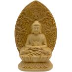  Mini изображение Будды дерево резьба по дереву из дерева произведение искусства Mini размер скульптура предметы для домашнего буддийского алтаря украшение compact (.....)