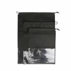  обувь пакет мешочек нетканый материал обувь сумка упаковочный пакет кейс прозрачный окно имеется обувь высушенный пакет пожелтение предотвращение .. пыленепроницаемый дезодорация MDM( чёрный, 320mmx440mm)