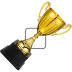  Trophy золотой цвет Gold cup победа награждение тип Event подарок праздник сувенир .. прекрасный ( Gold, прямоугольник подставка общая длина примерно 20cm)