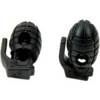  рука .. type код стопор колодка гонки блокировка шнур прекращение мода уличный ( черный, 32x16mm ( дыра диаметр 5mm))