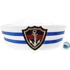  sailor шапочка костюм мужчина женщина совместного пользования кит значок имеется 2 позиций комплект S208 модель A для взрослых 58cm( модель A для взрослых 58cm)