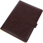 システム手帳 B5 26穴 リングサイズ 19mm ルーズリーフ マグネットボタン 使いやすい 黒 茶 縦 横( ブラウン B5)