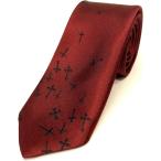  сделано в Японии Cross рисунок 10 знак . ткань блокировка punk V серия 6cm ширина галстук ( красный / черный )