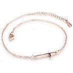 myaomyao женский Cross ножной браслет розовое золото регулировщик есть нержавеющая сталь сумка ( розовое золото, one размер )