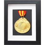  медаль дисплей кейс место хранения рама ( черный )