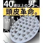 40歳以上の男性用 頭皮ブラシ シャンプーブラシ メンズ 毛髪診断士推奨 スカルプブラシ ヘッドブラシ 頭皮マッサージ(Gray)
