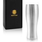 ビールグラス ハイボール タンブラー 真空断熱 父の日 プレゼント 誕生日プレゼント 男性 ギフト おしゃれ お酒 コップ( シルバー)