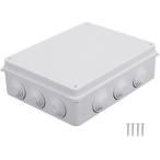 ジャンクションボックス 電気ボックス 屋外 防水 ABSプラスチック 防塵 IP65規格 ホワイト