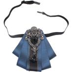  necktie butterfly necktie man and woman use men's lady's formal uniform bow Thai wedding butterfly ..( Indigo Sky blue, M)