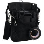 3way фартук сумка медсестра сумка сумка-пояс kalabina плечо ремень имеется 9 карман вставка 5mm( черный, M)