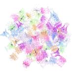 .. зажим фигурная скобка садоводство 120 шт цветок стебель поддержка орхидея фигурная скобка . бабочка орхидея двор Random цвет 