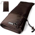  тент на землю толстый 1000D 120x200cm водонепроницаемый двусторонний водоотталкивающий упаковочный пакет имеется Solo для ( Brown )