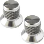 25 x 22mm ручка настройки объем кнопка, ручка настройки 2 шт. комплект динамик усилитель вал ( серебряный, 25x22mm)
